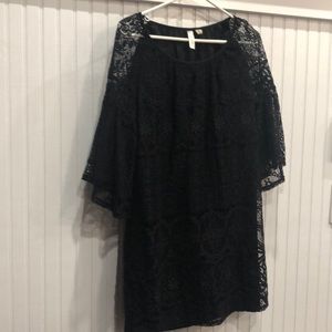 Amazing black with lace overlay dress